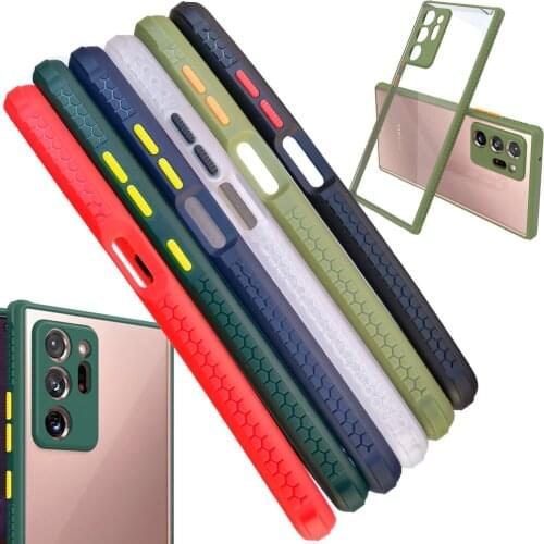 Anti-Skid Clear Case For Samsung Galaxy Note 20 Ultra Slim Armor Drop resistance Transparent Anti-slip Cover