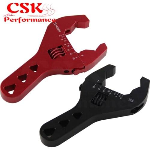 Adjustable AN Fitting Wrench 3AN-20AN Red Anodized Short Tools Spanner