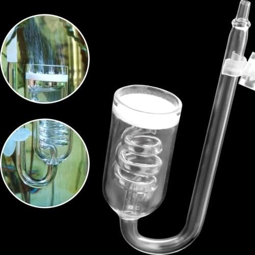 Moss CO2 Atomizer Solenoid Regulator With Suction Cup Aquarium CO2 Diffuser Glass Tank Bubble Reactor DIY