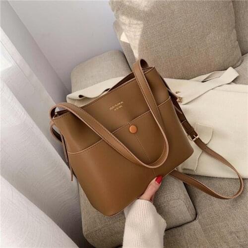 2020 New Women Bag Bucket Bag Women PU Leather Shoulder Bags Brand Designer Ladies Crossbody Messenger Bags