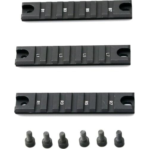 Hornt Tactical Picatinny Weaver Rail Mount 3-Piece Standard 20mm RIS Short Rail G36 G36K G36C Sight Frame Rail Adapter