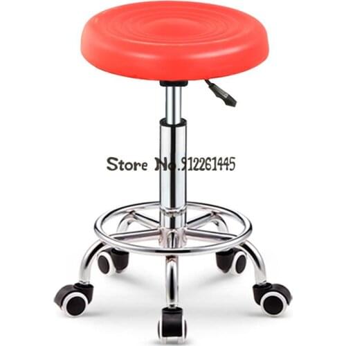 Rotating lift barber beauty stool lift chair bar chair pulley bar round stool large work stool household chair household