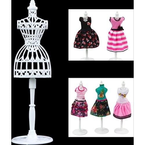 1PC White Doll Display Holder Dress Clothes Gown Mannequin Model Stand Holder Fantasy Doll Accessories