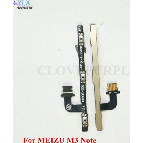 1PCS Volume Button Flex Cable For Meizu M3 Note Power On Off Key Flex Cable Repair Parts