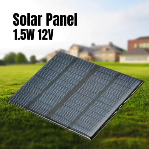 12V 1.5W Mini Solar Panel Standard Epoxy Polycrystalline Silicon DIY Battery Power Charge Module Solar Cell Charging Board