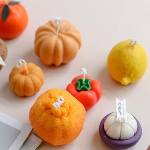 Aromatherapy 3D Stereo Simulation Fruit Candle Diy Wax Silicone Soap Mold Handmade Gumpaste Fondant Cake Decorating ToolsM2788