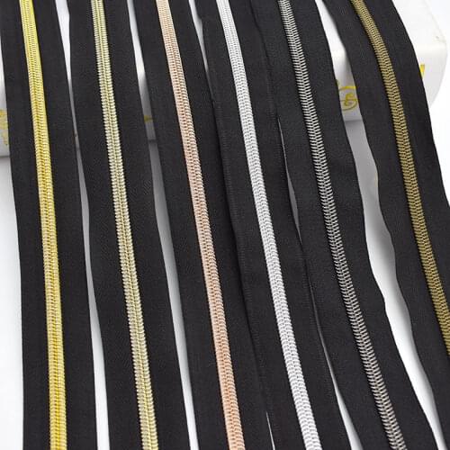 5/10meters Meetee 3# 5# Nylon Zippers Colorful Tooth Coil Zip Tailor DIY Bags Garment Clothing Zipper Replace Sewing Accessories