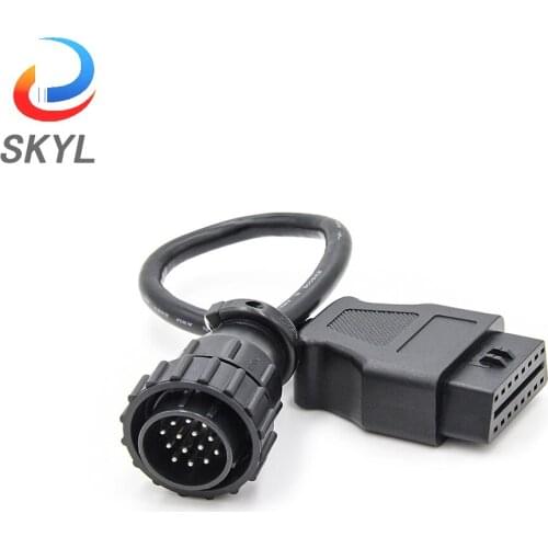 SKYL OBD2 Connector Adapter For MB Truck 14 Pin OBD to OBD2 16Pin For Benz Truck OBD 2 Diagnostic Auto Tool OBD Extension Cable