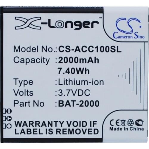 Cameron sino battery for Acer Liquid C1，BAT-2000