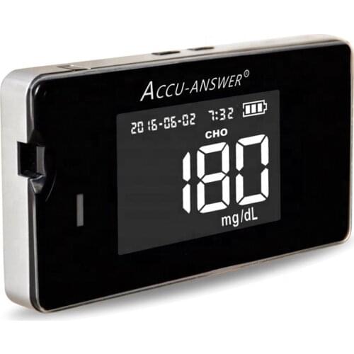 Automatic smart 4 in 1 cholesterol testing device uric acid hemoglobin analysis glucosemeter blood glucose rapid test meter