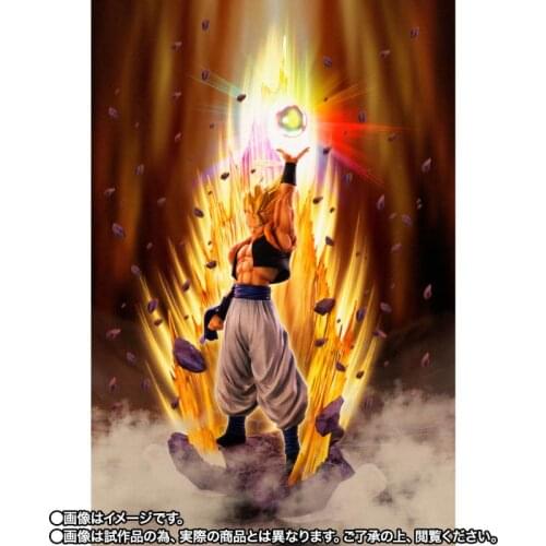 BANDAI DRAGON BALL Super Saiyan Original Gogeta Resurrection Action Figures Collection Model Toy Anime Figures Toys for Kids