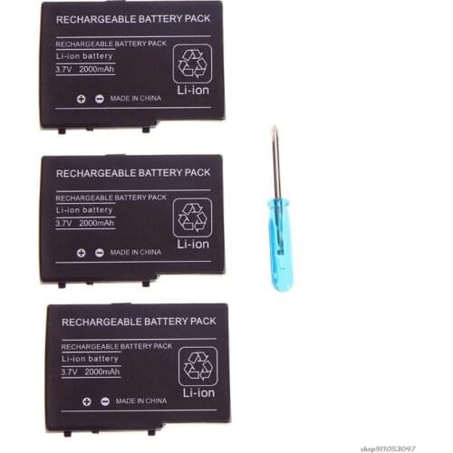 Free Shipping Professional 2000mAh 3.7V Rechargeable Lithium-ion Battery + Tool Pack Kit Compatible with DSL NDS Lite wholesales