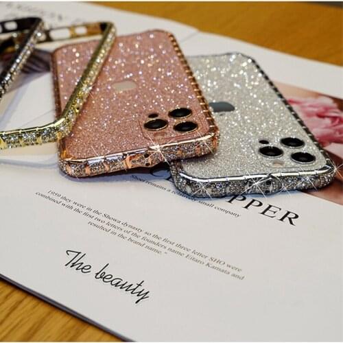Rhinestone Glitter Crystal Diamond Metal Bumper Case For iPhone X XS Max Colorful bling Cover