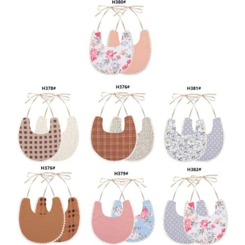 Newborn Toddler Cotton Baby Bibs Girls Lace Saliva Towel Tassels Bib Feeding Burp Cloths