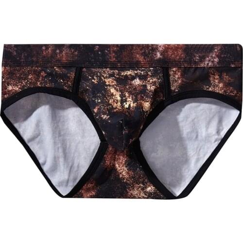 Mens Briefs Personality Underwear Soft Breathable Knickers Short Sexy Briefs Panties Underpants Male Plus Size Brief Underwear