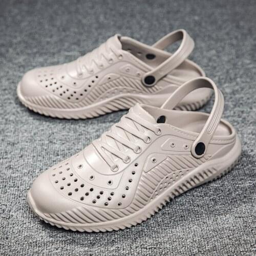 Breathable Mens Water Shoes Summer Beach Sandals Man Flat Comfortable Outdoor Slippers Male Swimming Footwear Sneaker Size 40-47