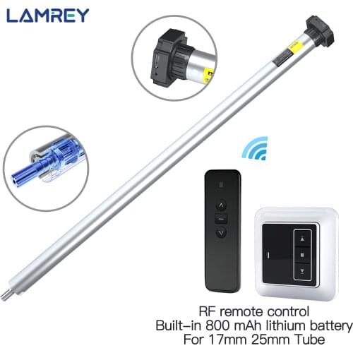 Smart Tuya WIFI Roller Blind Motor USB Rechargable for 17mm25mm Tube Motorized Electric Roller Shade Built in Battery RF Control