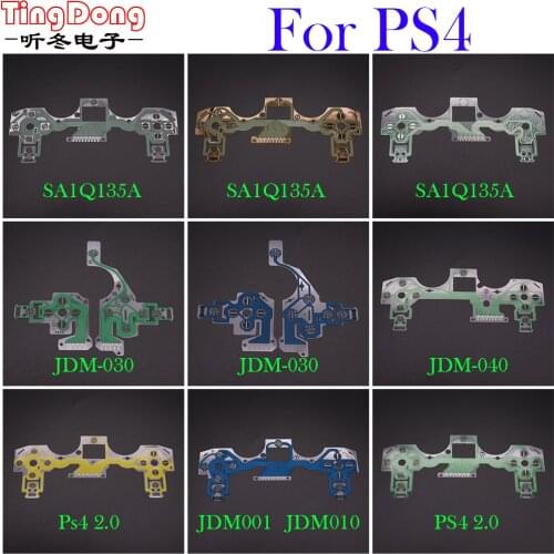 2PCS Hot Replacement Buttons Ribbon Circuit Board for PS4 Dualshock 4 Pro Slim Controller Conductive Film Keypad flex Cable