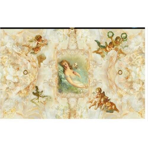 Customized 3d photo wallpaper 3d TV wallpaper murals Angel love European paintings wall paper living room wallpaper decration