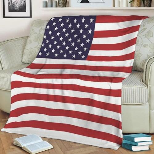 American Flag Bedding Set 3D Printed Shabal Blankets Are Soft Warm And Washable And Throw On The Sofa For Home Decora