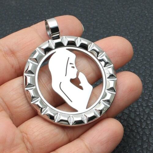 Womens Silver Color Fashion Stainless Steel Jewelry Pendant Earrings Sets For Women SBJZDICE