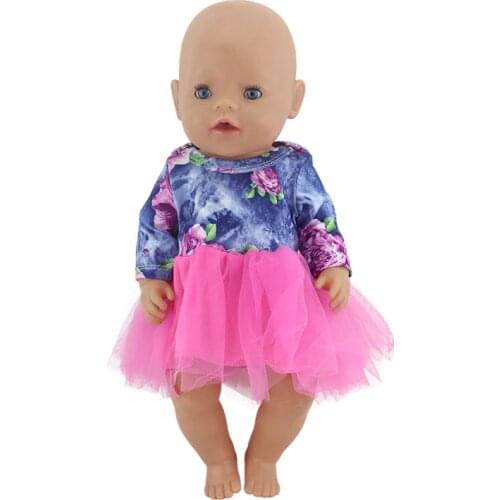Doll Dress Fit For 43cm Baby Reborn Doll Babies Doll Clothes 17inch Dolls Accessories