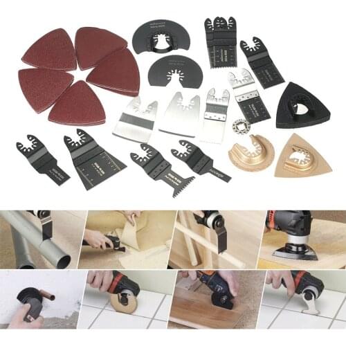 42pcs Wood Oscillating Multi Tool Quick Release Saw Blade Reciprocating Saw Blades for Dremel Fein Multimaster Makita Bosch Craf