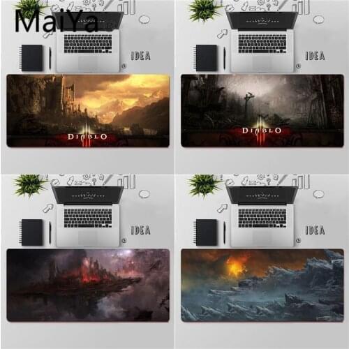 Maiya Top Quality Diablo 3 landscape Silicone large small Pad to Mouse Game Free Shipping Large Mouse Pad Keyboards Mat