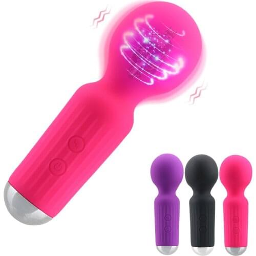 Mini AV Stick Magic Wand Sex Toy for Women G-spot Massager 20 Frequency Vagina Clitoris Stimulator Dildo Vibrator