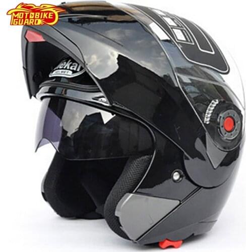 Motorcycle Double Lenses Safe Helmets Moto Riding Motocross Helmets Four Seasons Full Face Motorbike Universal Helmet