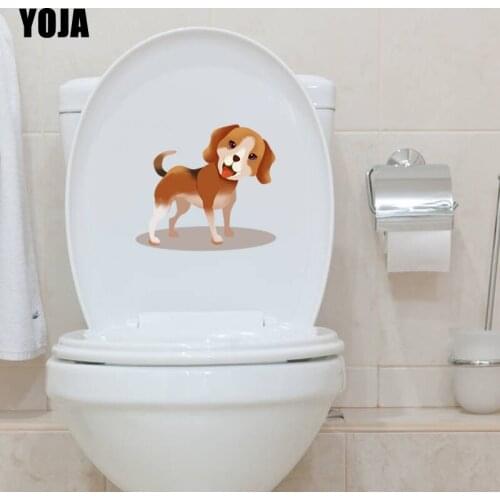YOJA 21*18.8CM Pet Dog Toilet Sticker Wall Decal BedRoom Home Decoration T3-0528