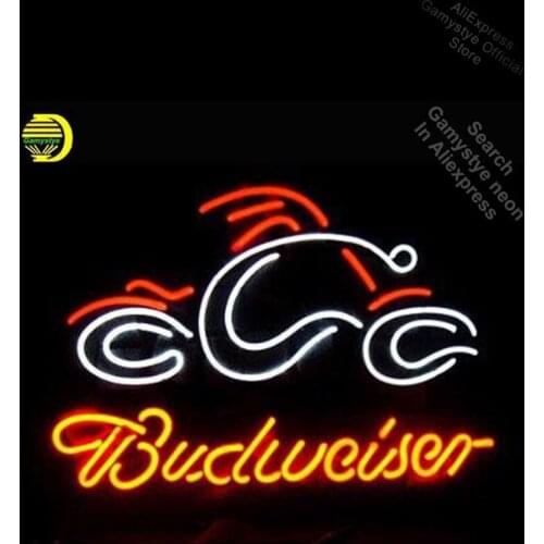 Neon Sign for Budweise Neon Bulb sign Business Hotel Display Handmade Glass Texa Light Bulb Light Advertisement Tube Neon Shop