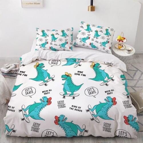 3D Luxury Bedding Sets Comforter Quilt Cover Duvet Set Double King Queen Double Single Size Cartoon Design Custom Bedclothes