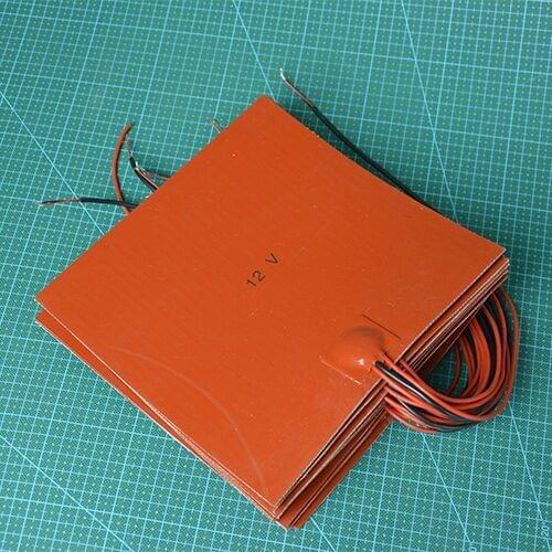 Silicone rubber heating plate / mat 12V 150W Square Silicone Rubber Heater Mat 200 x 200mm for Reprap 3D printer accessories