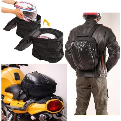 How-yes New Multifunction Motorcycle Bag Saddle Bags Waterproof Mochila Moto Racing Backpack Luggage Helmet Travel Tail Bag