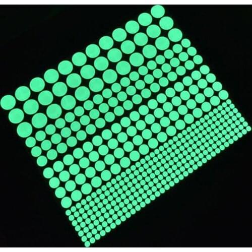 400pcs Luminous Glow Dark Star Round Dot Wall Stickers Home Ceiling Decor Wall Decal DIY Home Room Decor Wall Stickers