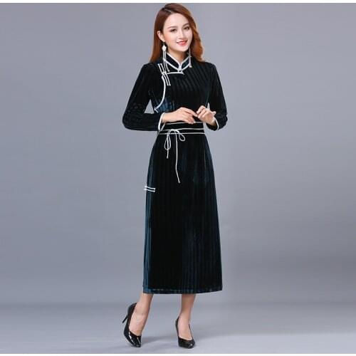 Traditional Women mongolian Robe elegant ethnic Gown asia Costume festival Performance Party Dress Vestidos