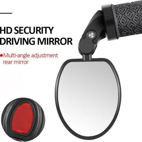 1PCS MTB Mountain Road Bike Rearview Mirror Bicycle 360 Degree Rotation Adjustable Foldable Handlebar Convex Rear View Mirrors