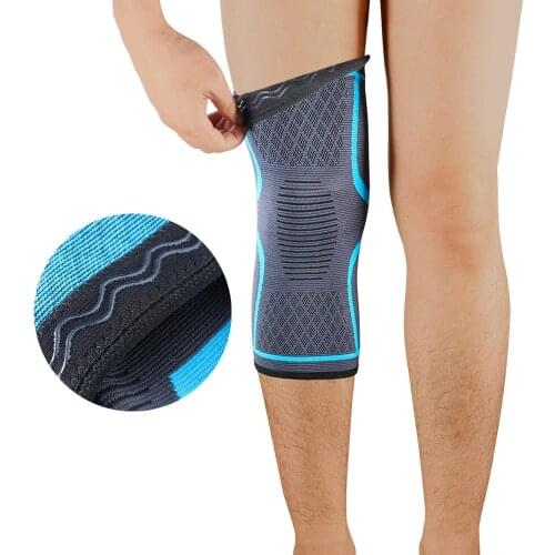 1PCS Sport Elastic Fitness Knee Brace Relieve Pain Belt Sports Protection Knee Pressure Tape Knee Pads Football Weightlifting