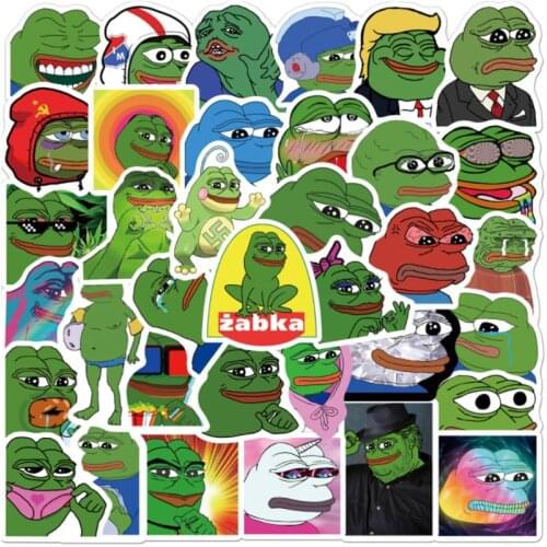 10/30/50PCS5 Cartoon Sad Frog Graffiti Sticker Scooter Laptop Suitcase Waterproof Guitar Decoration Toy Wholesale