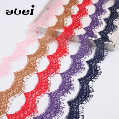 150cm 4cm 5 Colors Embroidered Eyelash Lace Ribbon Trims DIY Sewing Fabric Handmade Material Accessoires