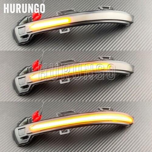 2Pcs Car Dynamic LED Turn Signal Light Rearview Mirror Blinker Indicator For VW Passat B8 Arteon 2015 2016 2017 2018 2019