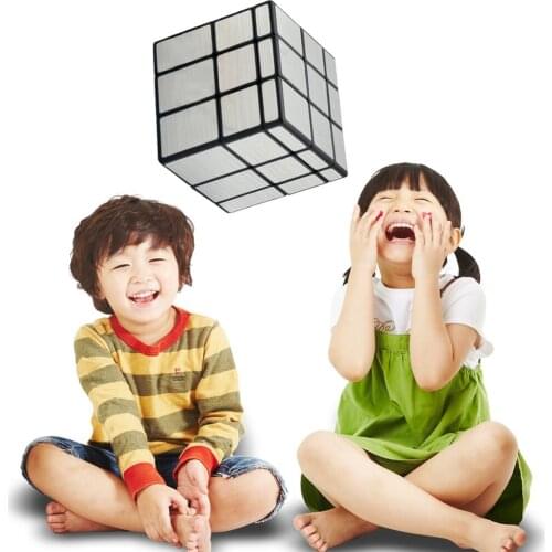 3x3x3 Magic Mirror Cube Professional Gold Silver Cube Magic Cast Coated Puzzle Speed Twist Learning Classic Brain Game Toy
