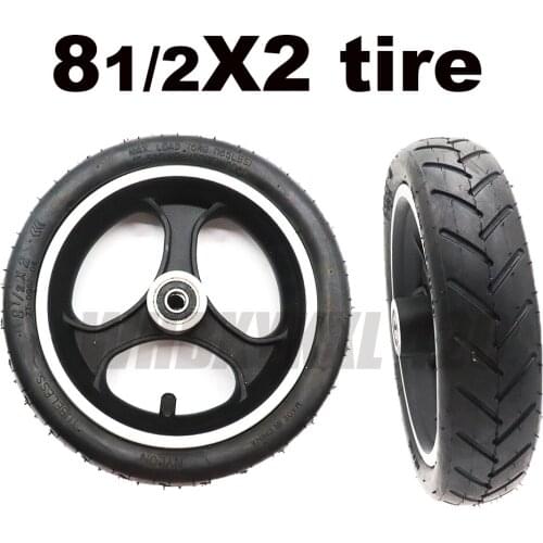 8 1 / 2x2 Outer Tires with Hub / rim 8.5 x2 Pneumatic Tire Wheels for INOKIM Night Series Electric Scooter Parts