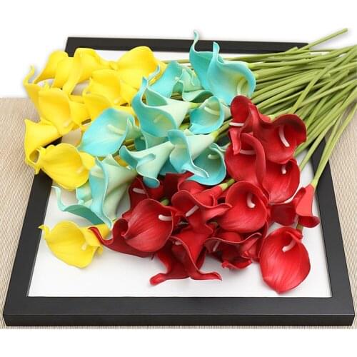 8pcs artificial flower bouquets Calla lily flower bouquets artificial flower bunches