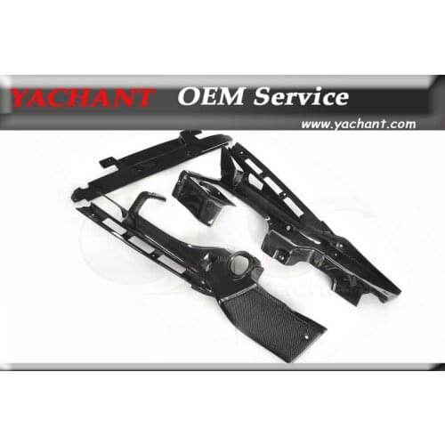 Car-Styling Auto Accessories Dry Carbon Fiber Engine Bay Interior Trim Fit For 2008-2015 R8 V8 V10 Engine Bay Panel Kit