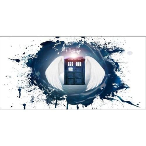 Tardis Bath Towel Doctor Who Art Painting Microfiber Beach Towel serviette de plage toalha Sport Drying Travel Towels 70x140cm