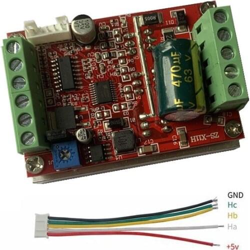 BLDC Three Phase Brushless Hall Motor Controller DC 36V 48V 60V 72V 450W Motor Control Driver Board Forward and Reverse