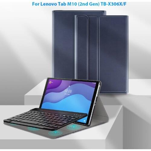 Bluetooth Keyboard Case for Lenovo Tab M10 2nd Gen 10.1" 2020 Soft Case Tablet Cover for Lenovo TB-X306F TB-X306X funda capa