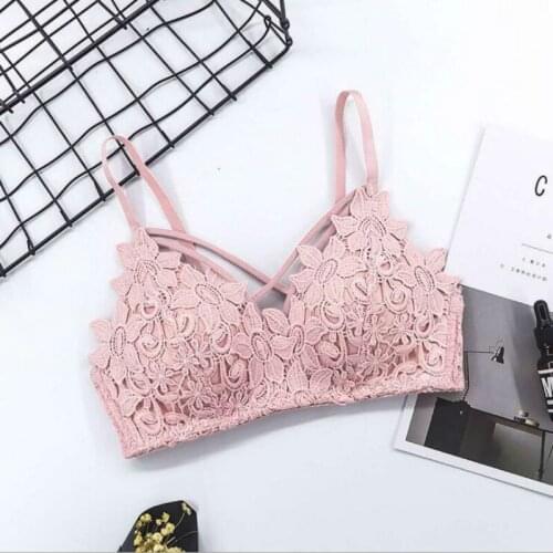 Fashion Women Bralette Bra Female Tops Hot Sale Female Lace Strap Wrapped Chest Shirt Top New Underwear Bras For Women